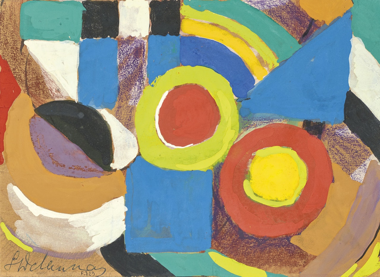 Rythme Coloré (recherche) by Sonia Delaunay