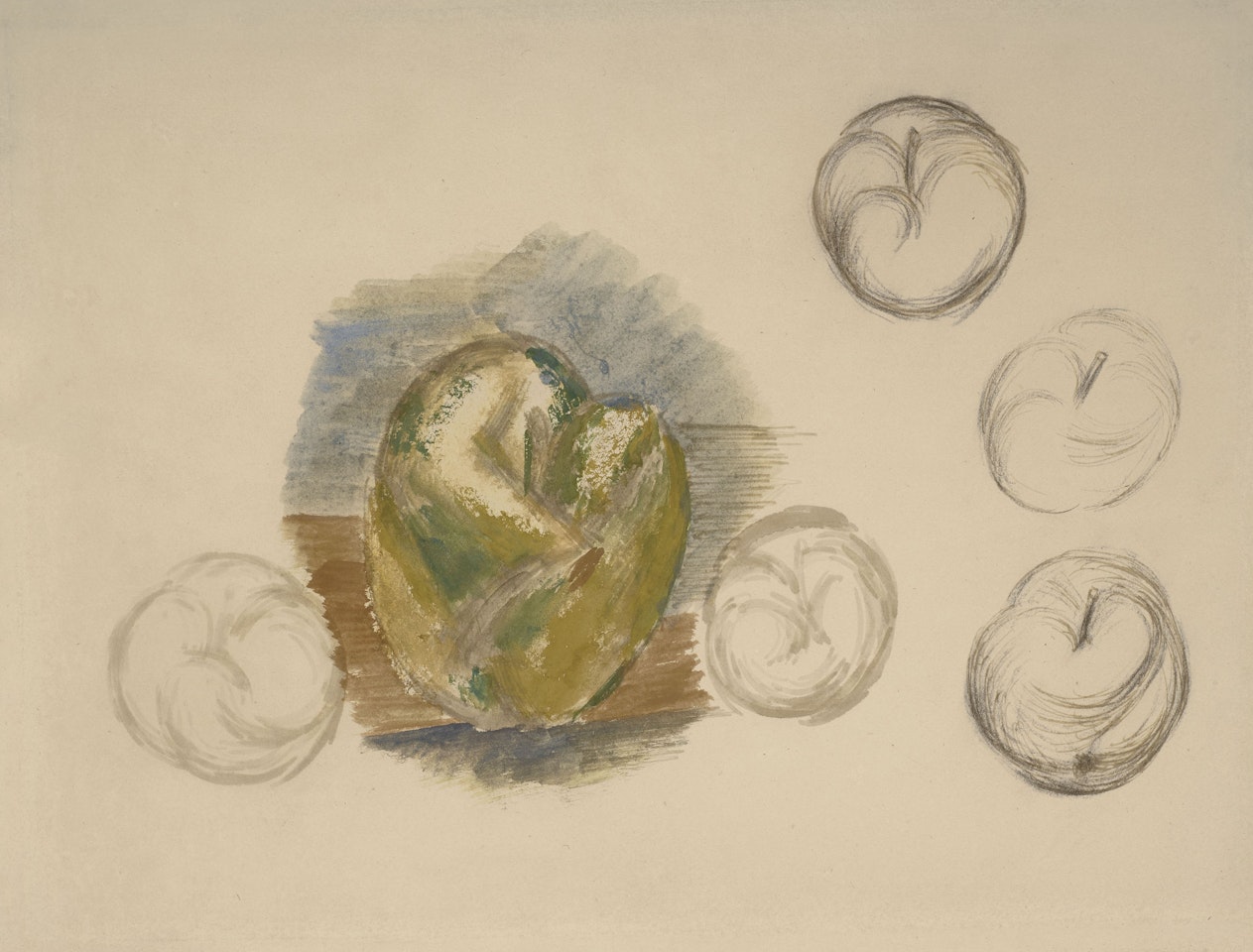 Nature morte aux six pommes by Pablo Picasso