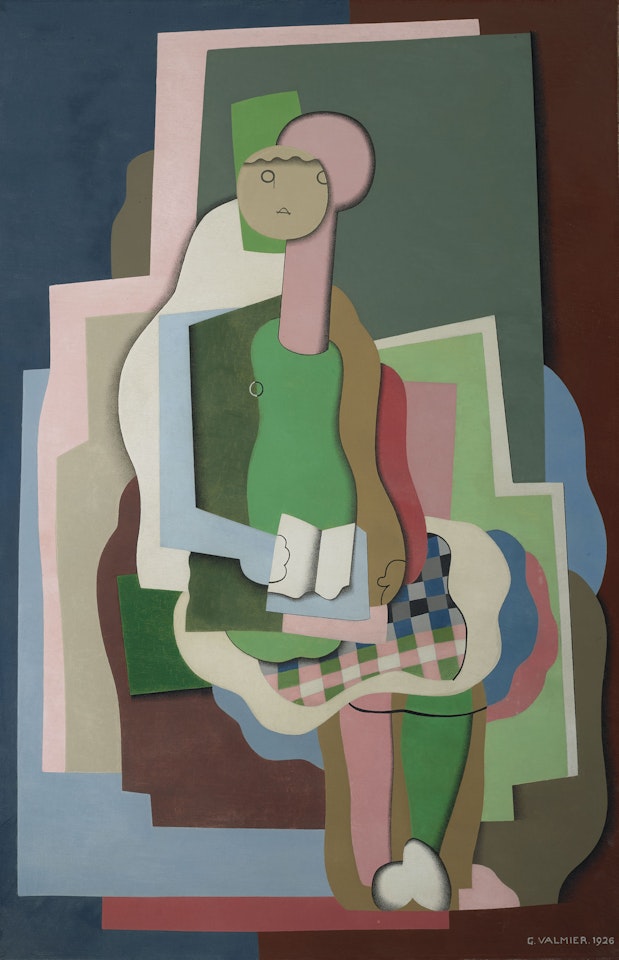 Jeune fille assise (Portrait de la fille de l'artiste) by Georges Valmier