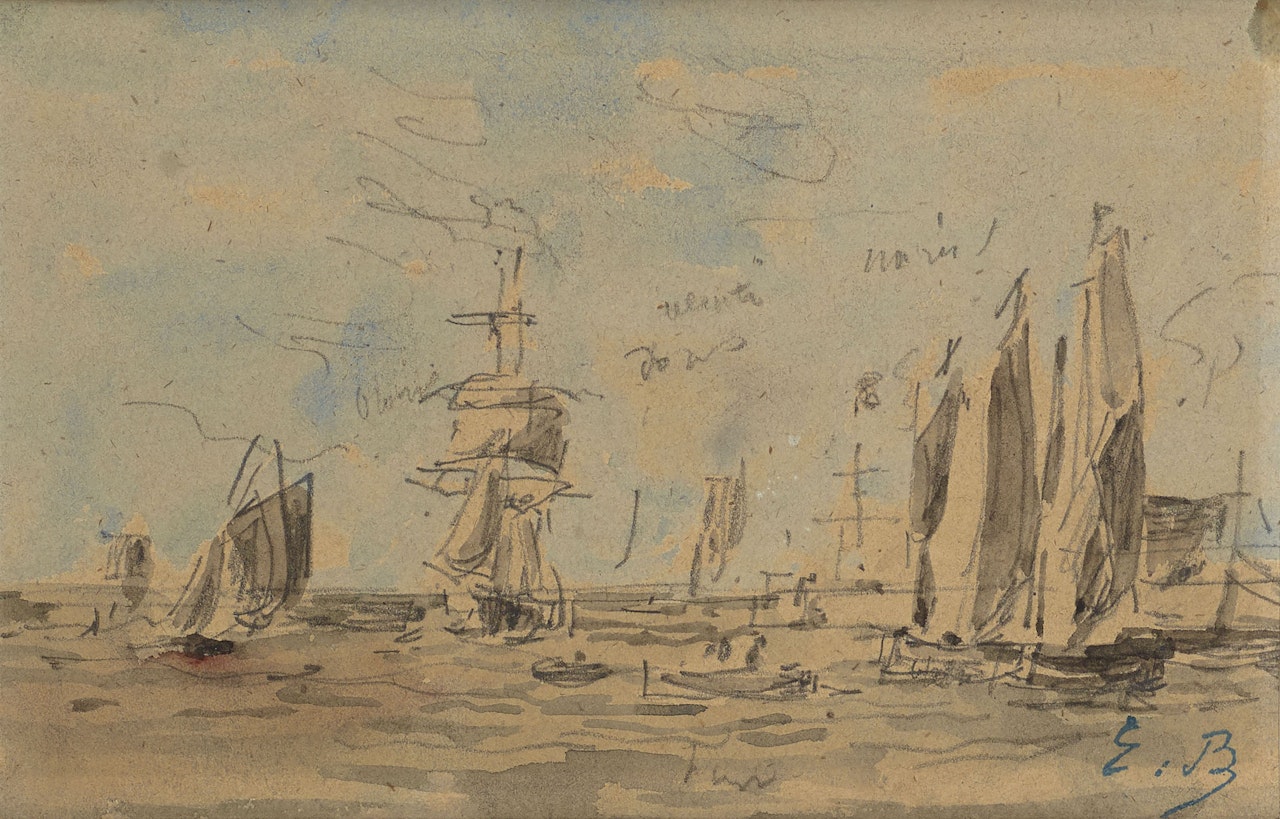 Port by Eugène Boudin