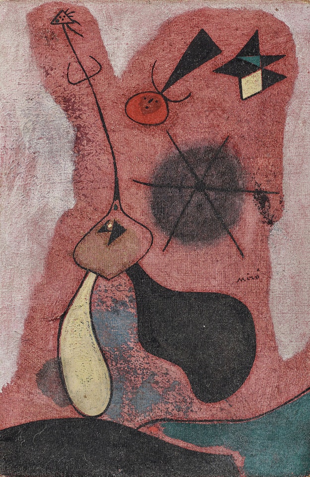 Jeune fille courant by Joan Miró