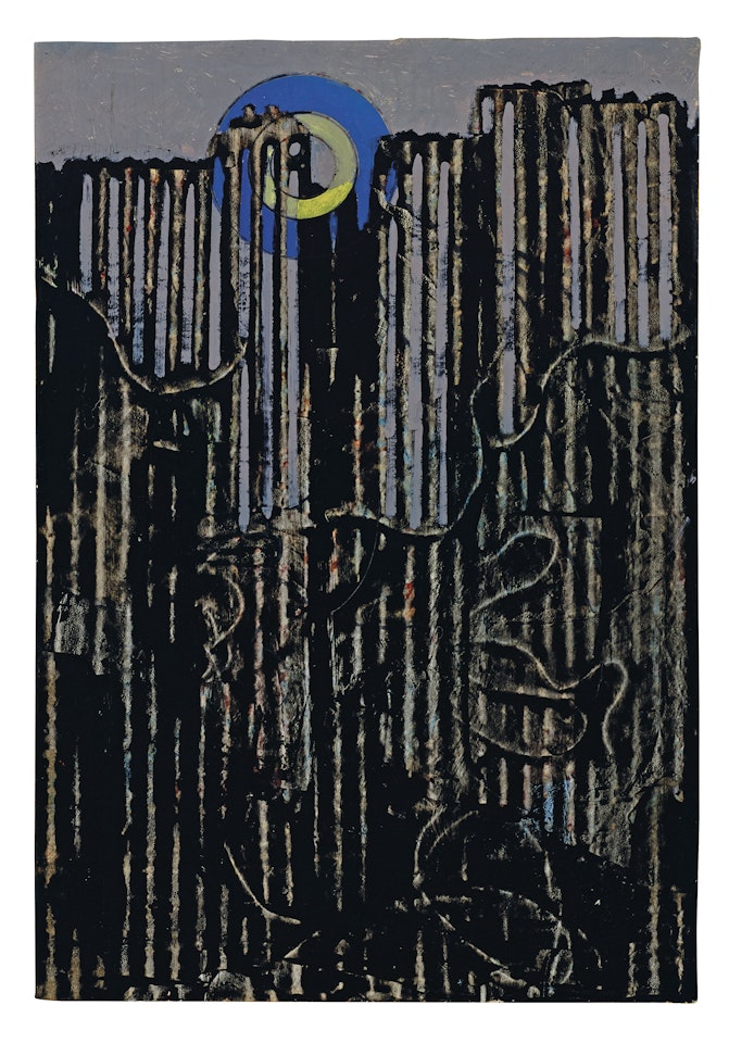 La Forêt et la lune bleue by Max Ernst