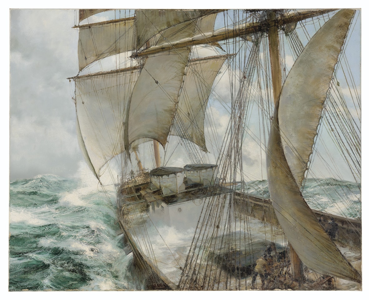 Decks Awash by Montague Dawson
