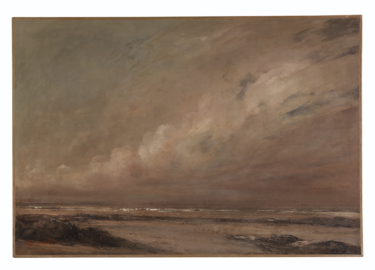 Marée basse sur la Manche by Gustave Courbet