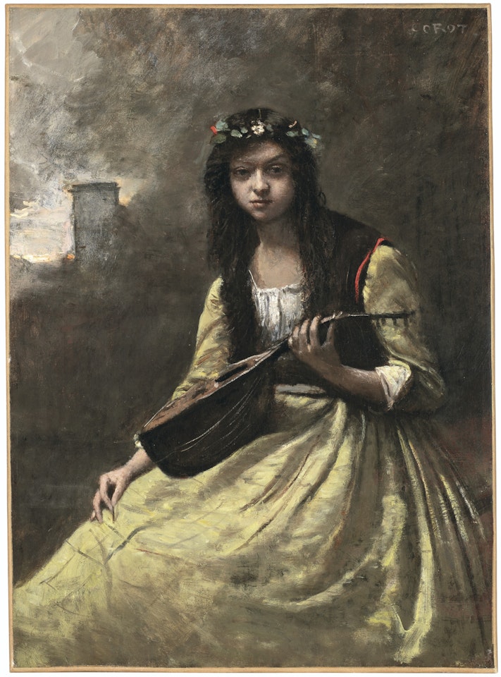 La Zingara by Jean Baptiste Camille Corot