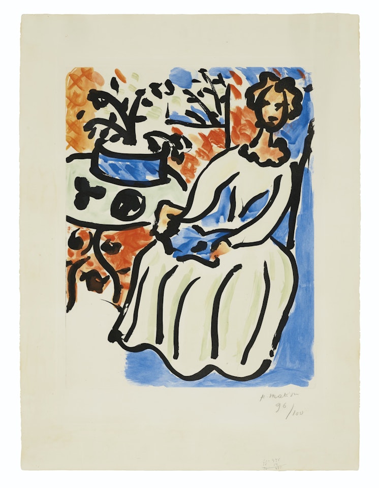 Marie-José en robe jaune by Henri Matisse