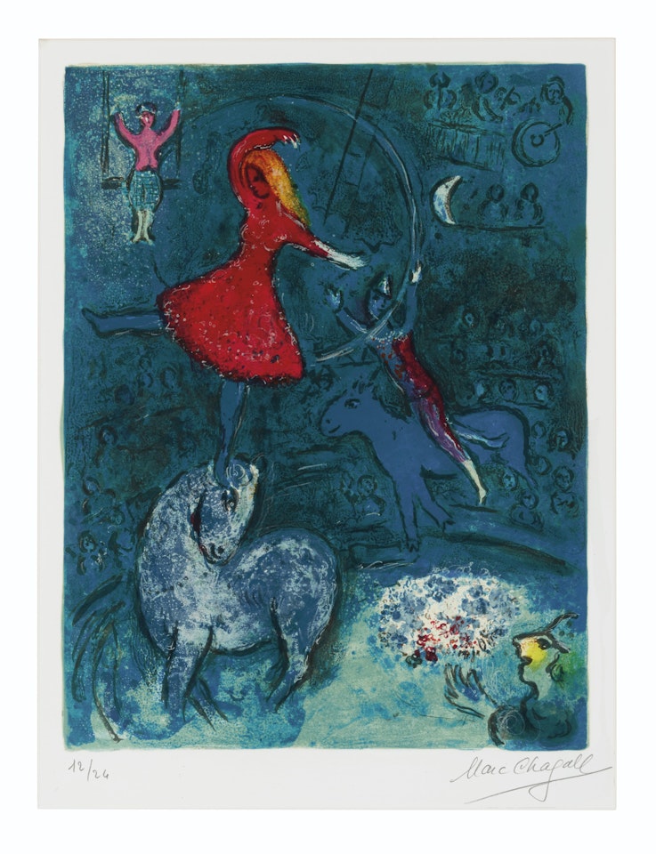 Cirque: one plate by Marc Chagall