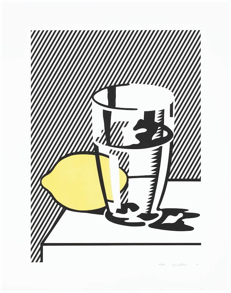 Untitled (Still Life with Lemon and Glass), from For Meyer Schapiro by Roy Lichtenstein