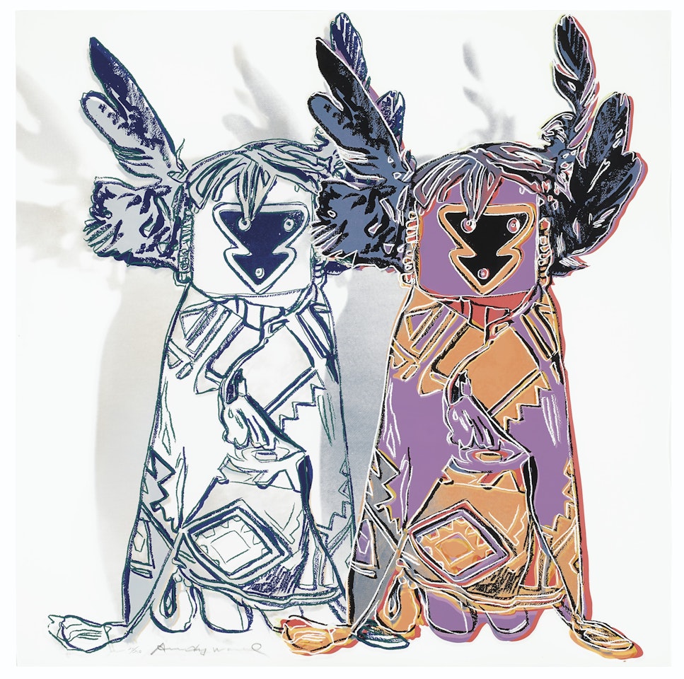 Kachina Dolls, from Cowboys and Indians by Andy Warhol