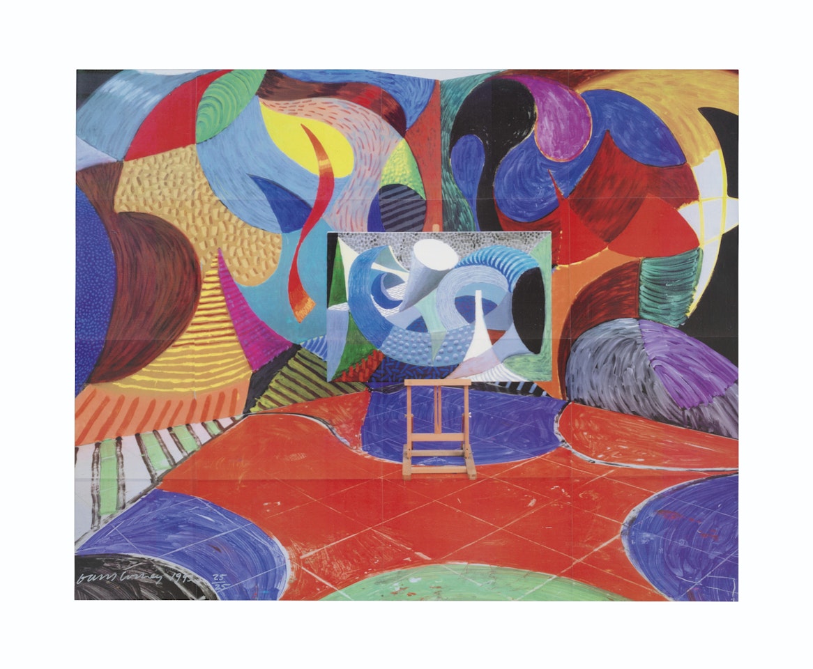 Painted Environment III by David Hockney