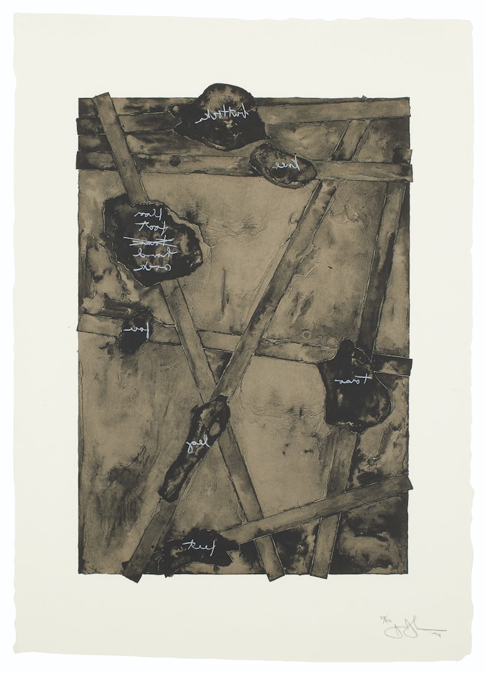 Sketch from Untitled II by Jasper Johns