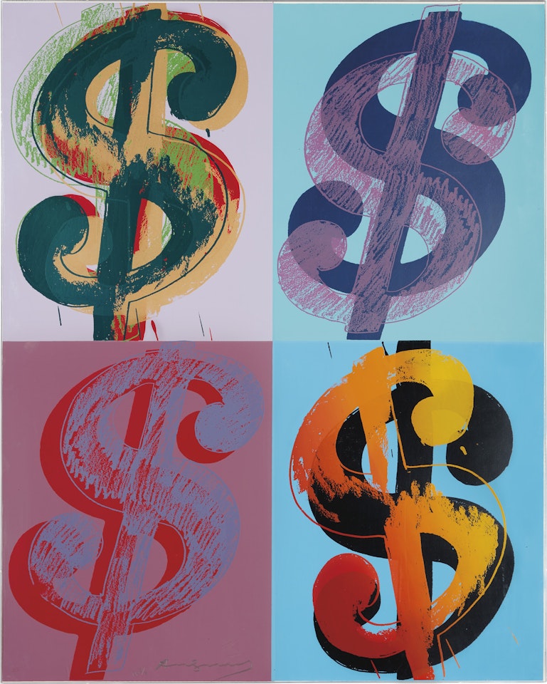 $ (Quadrant): one print by Andy Warhol