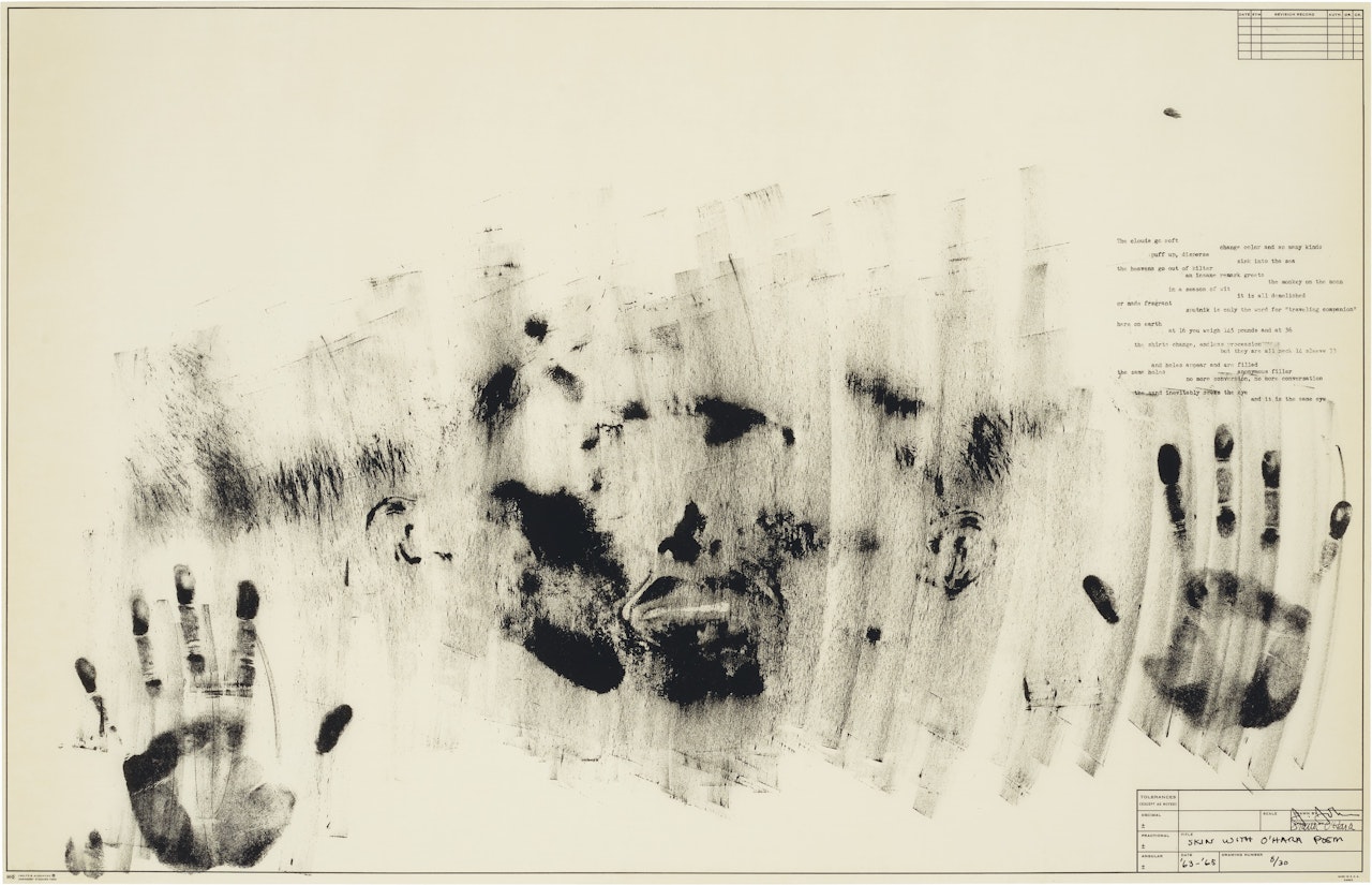 Skin with O’Hara Poem by Jasper Johns