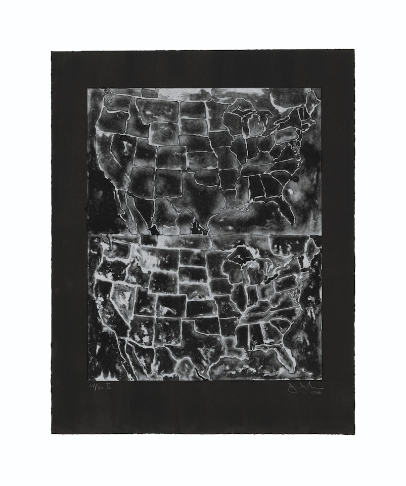 Two Maps II by Jasper Johns