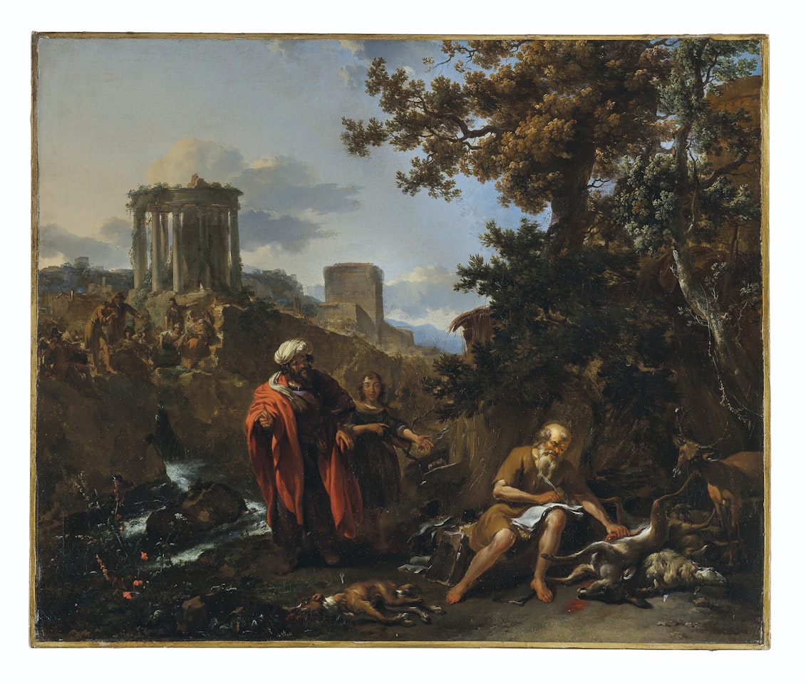 Hippocrates visiting Democritus by Nicolaes Pietersz Berchem