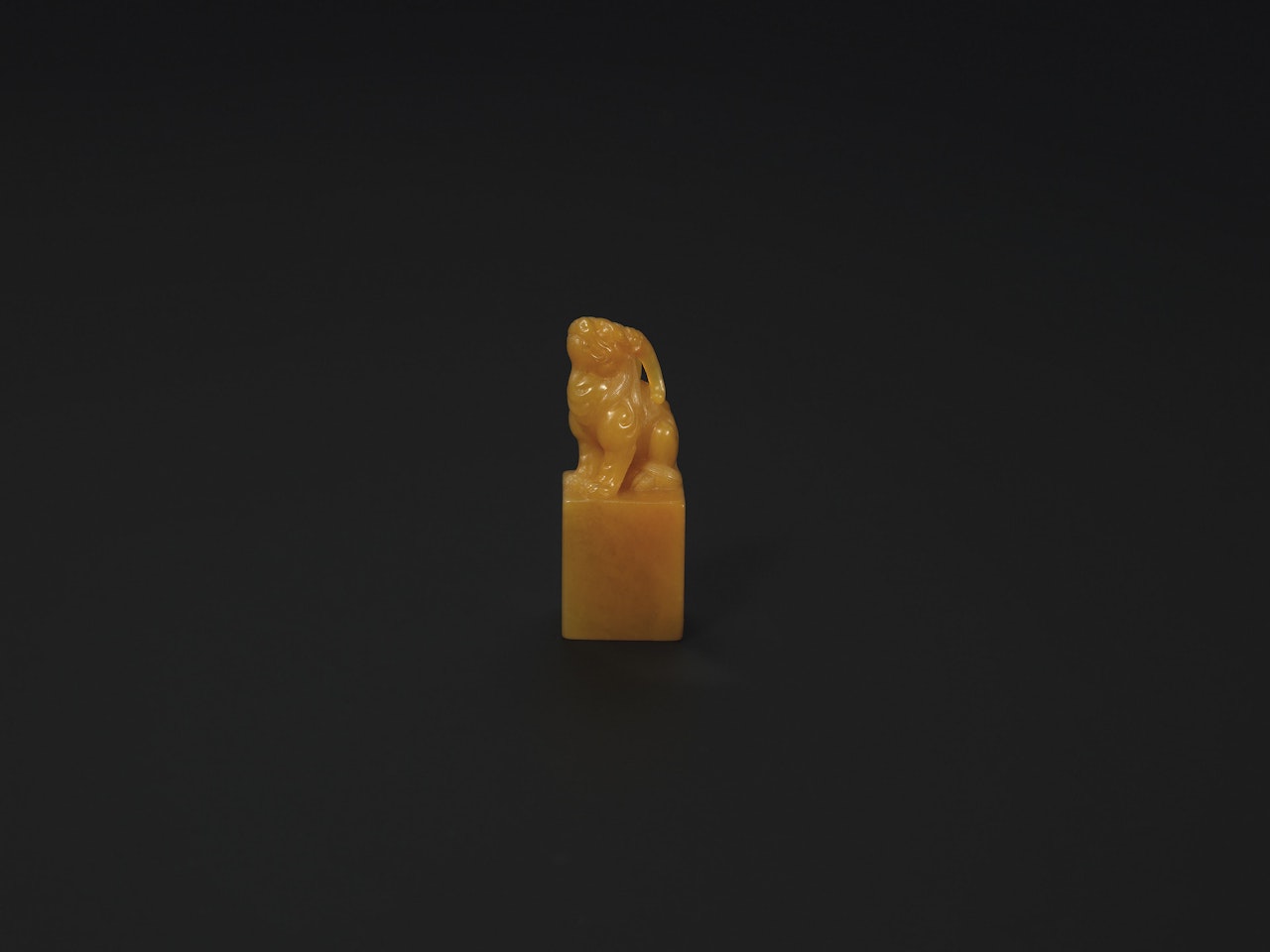 A FINELY CARVED TIANHUANG 'MYTHICAL BEAST' SEAL by Anonymous