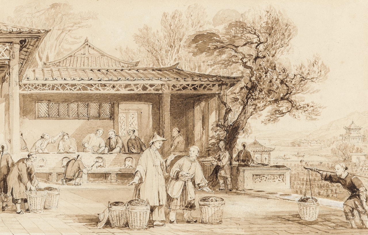 The Culture and Preparation of Tea; and Whampoa, from Dane's Island by Thomas Allom