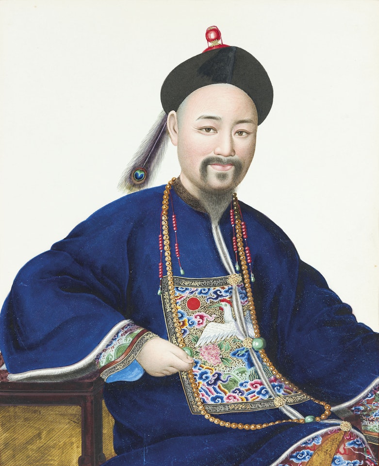 Portraits of Commissioners Qiying and Lin Zexu by Tingqua