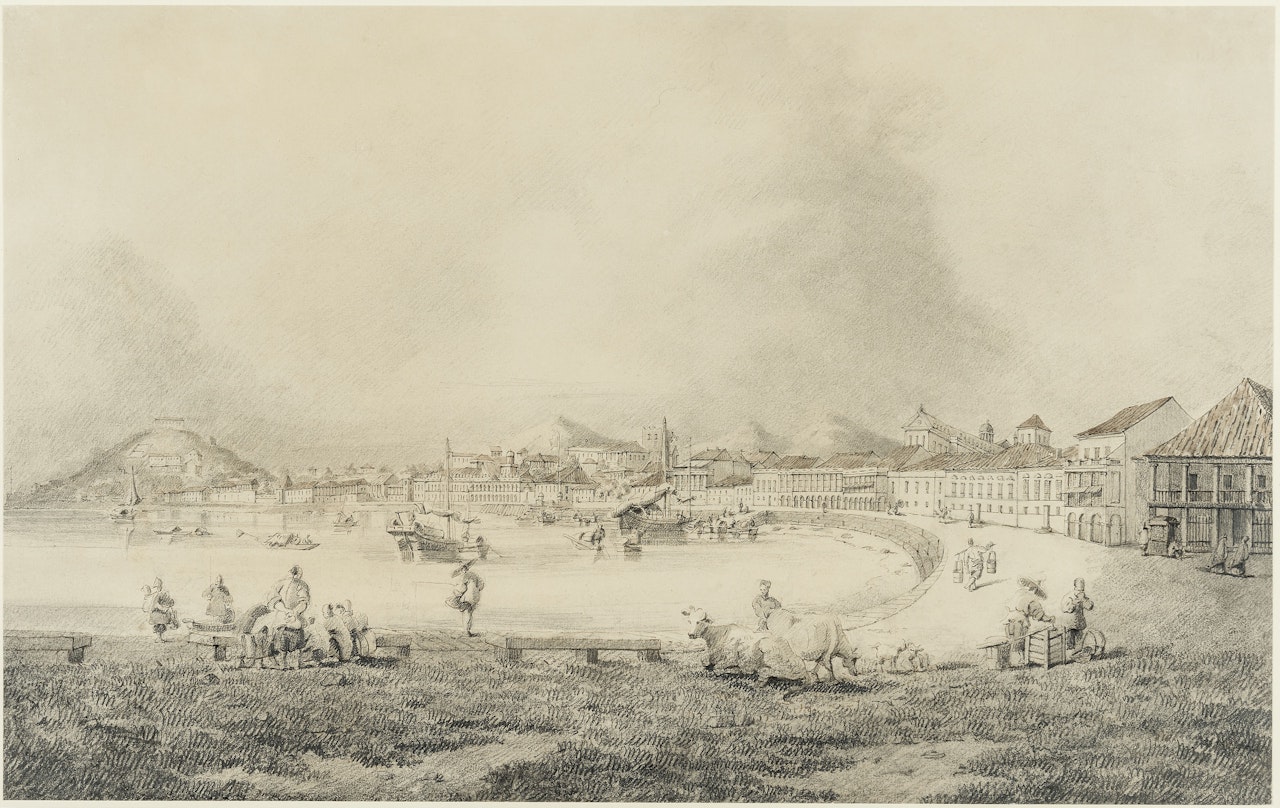 The Praya Grande, Macao by Marciano Antonio Baptista