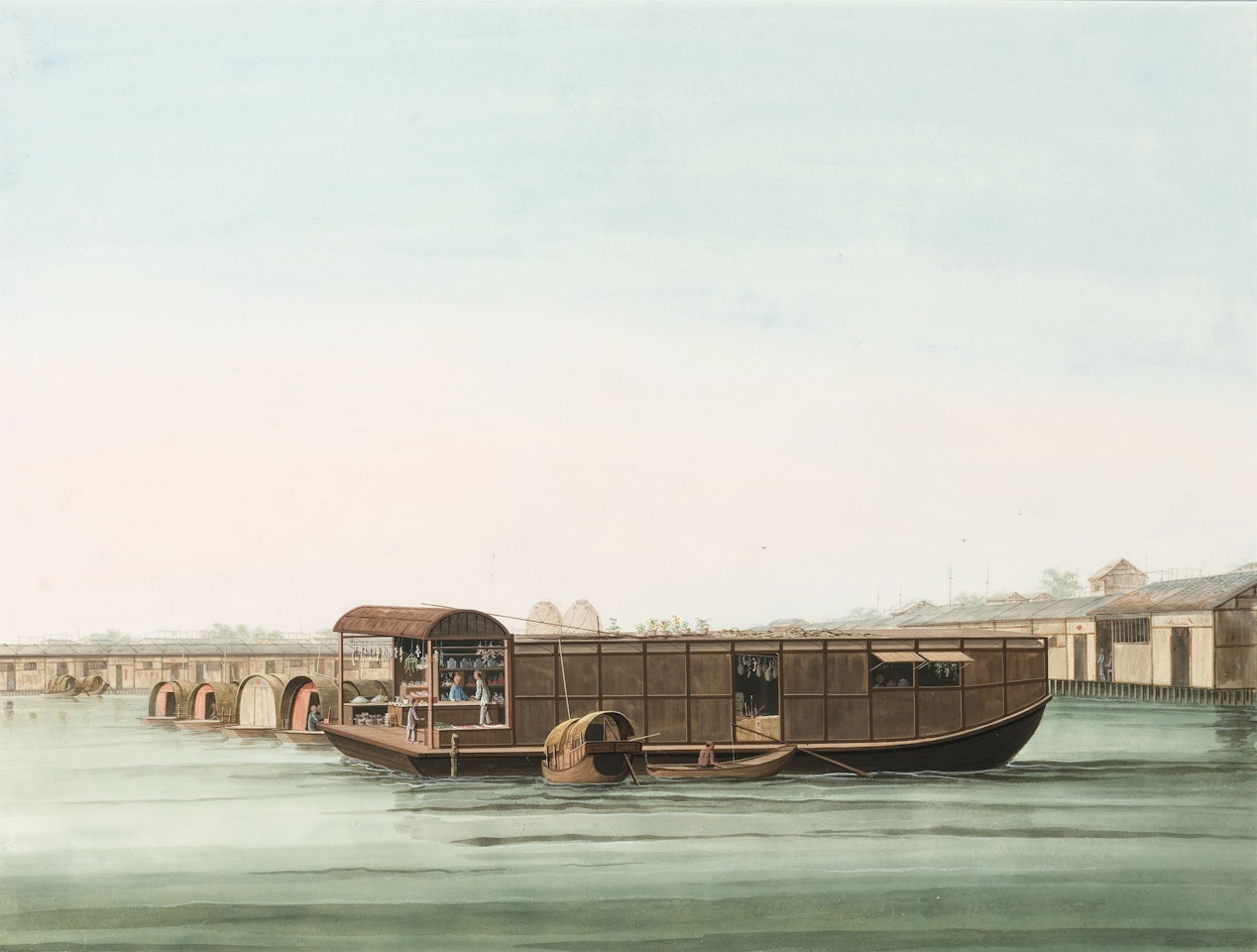 Chinese craft on the Pearl River – a set of forty by Chinese School