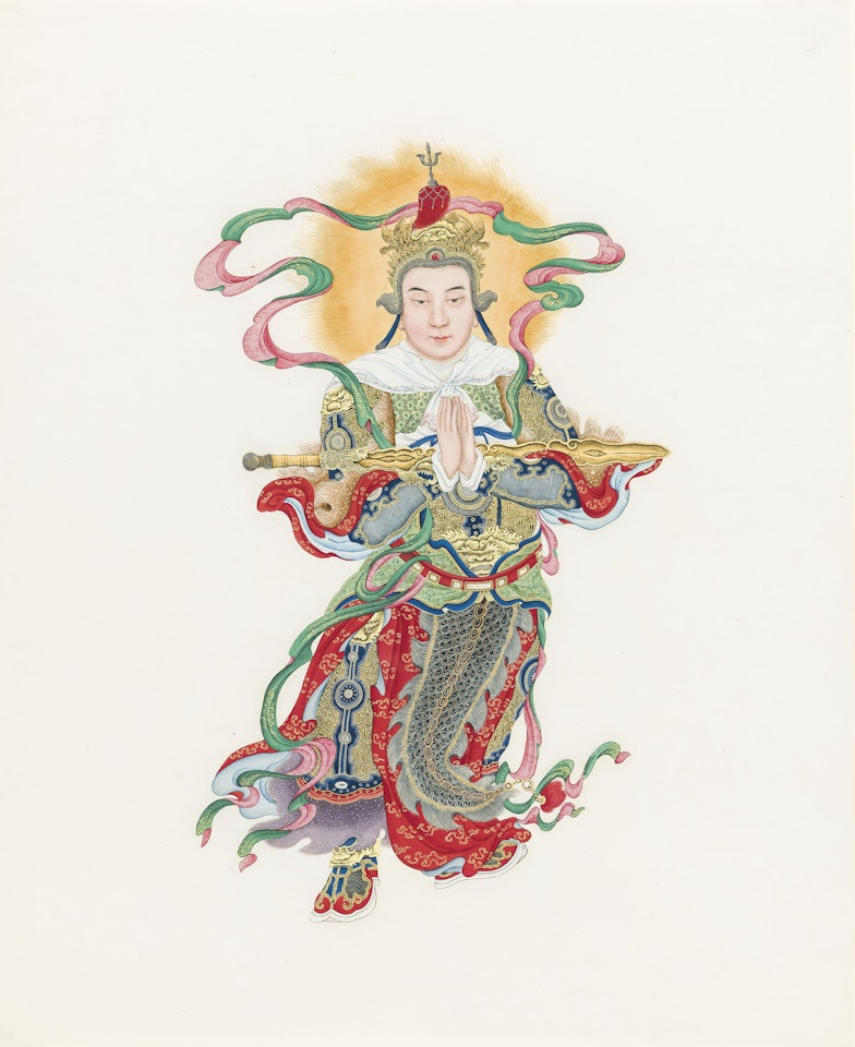 Three Chinese Deities by Chinese School