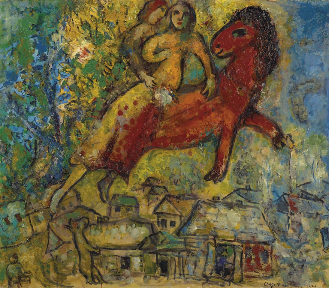 La Chevauchée ou La Cavalcade by Marc Chagall