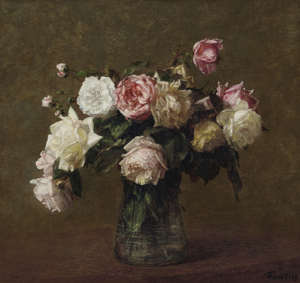 Grandes roses by Henri Fantin-Latour
