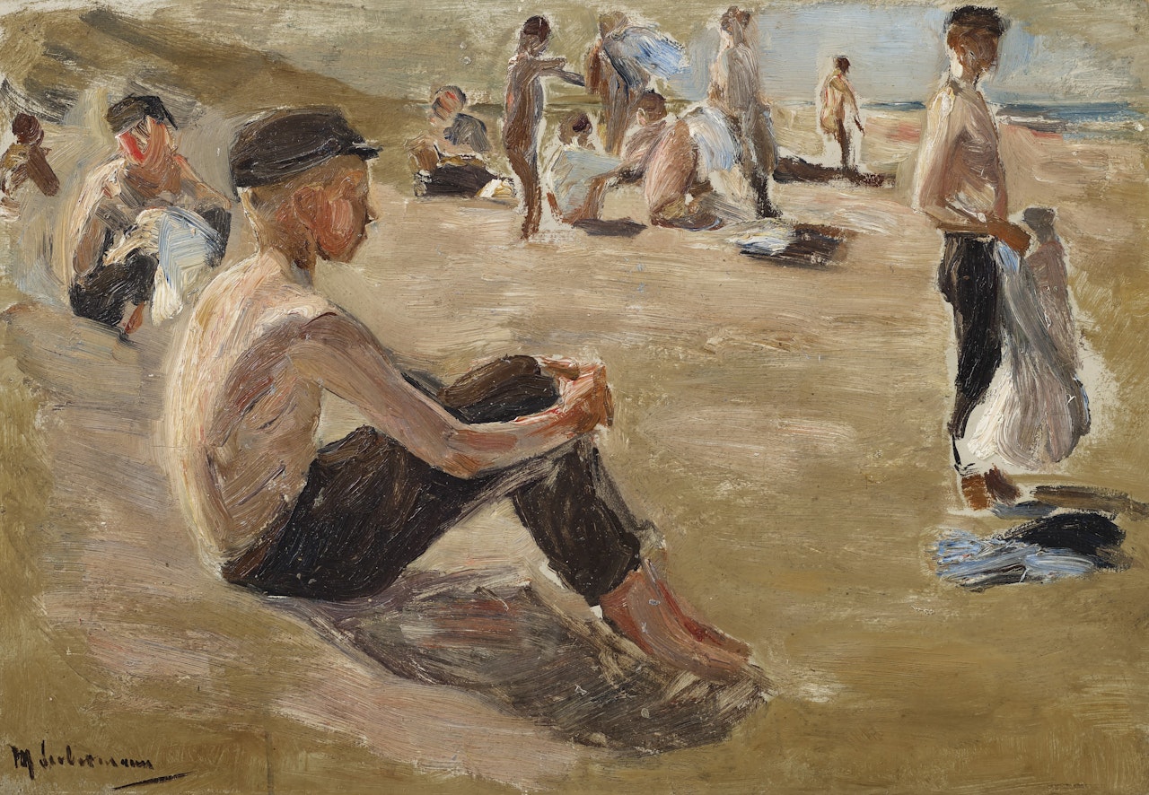 Knaben am Strand by Max Liebermann
