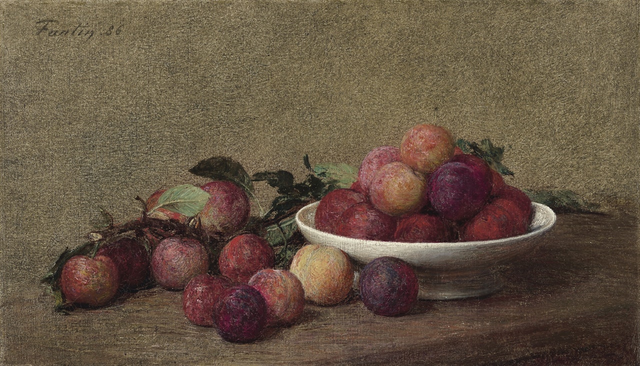 Nature morte aux prunes by Henri Fantin-Latour