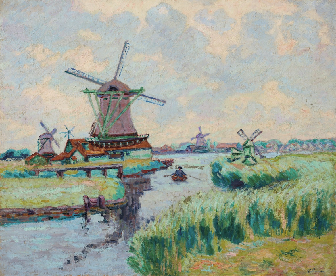 Moulins en Hollande by Armand Guillaumin