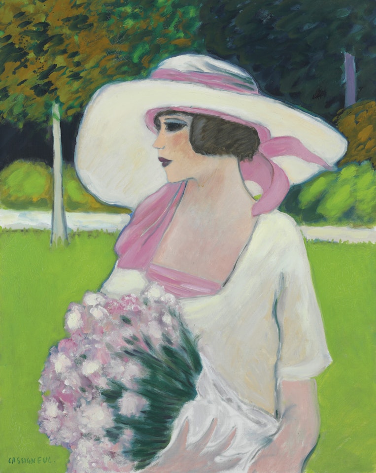 Jeune fille au bouquet by Jean-Pierre Cassigneul