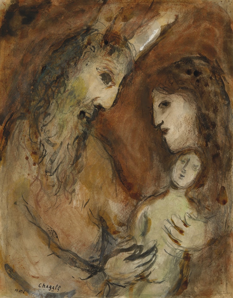 Moïse et sa famille by Marc Chagall