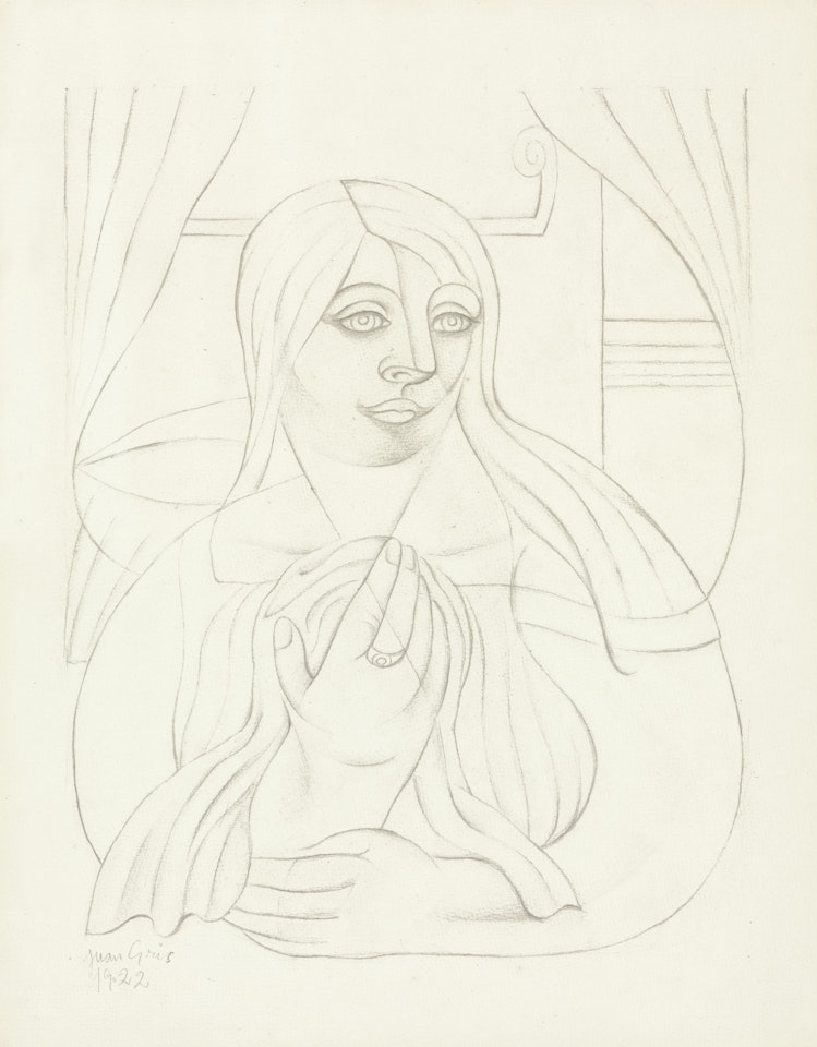 Portrait de jeune fille by Juan Gris