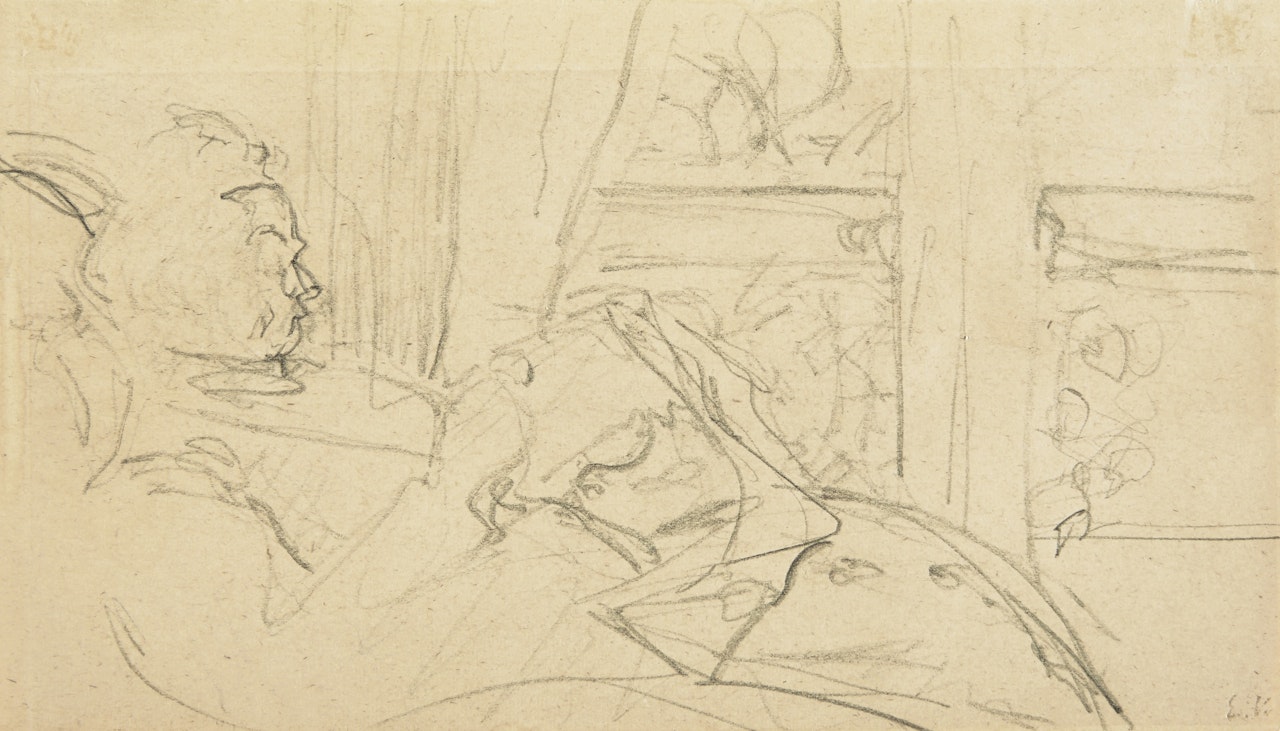 Madame Vuillard devant la fenêtre by Édouard Vuillard