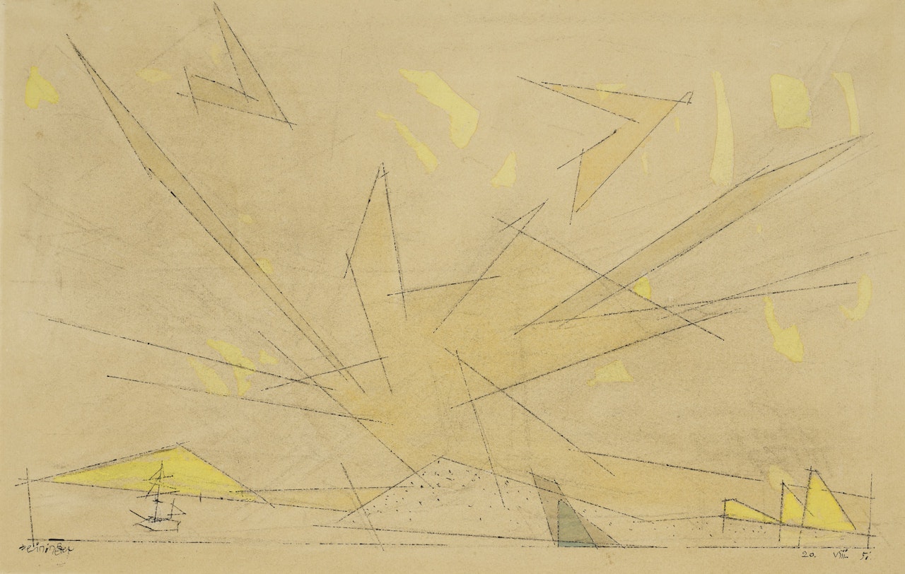 At Sea by Lyonel Feininger