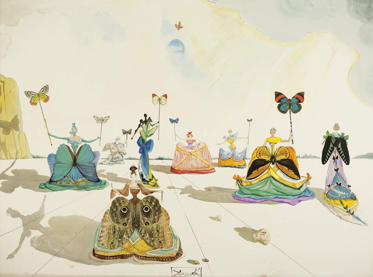Femmes aux papillons by Salvador Dali