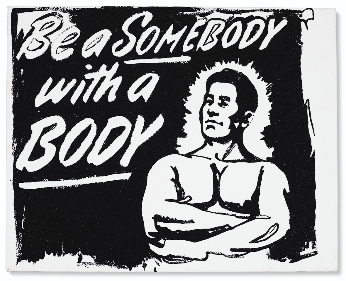 Be a Somebody with a Body by Andy Warhol