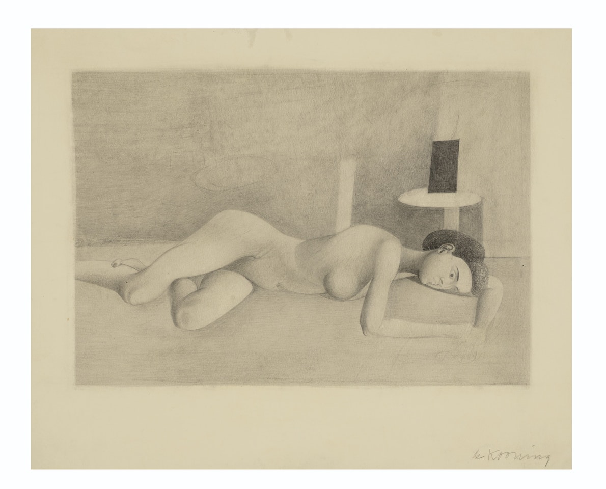 Reclining Nude (Juliet Browner) by Willem de Kooning