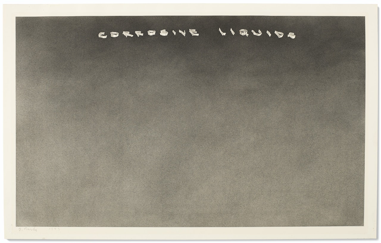 Corrosive Liquids by Ed Ruscha
