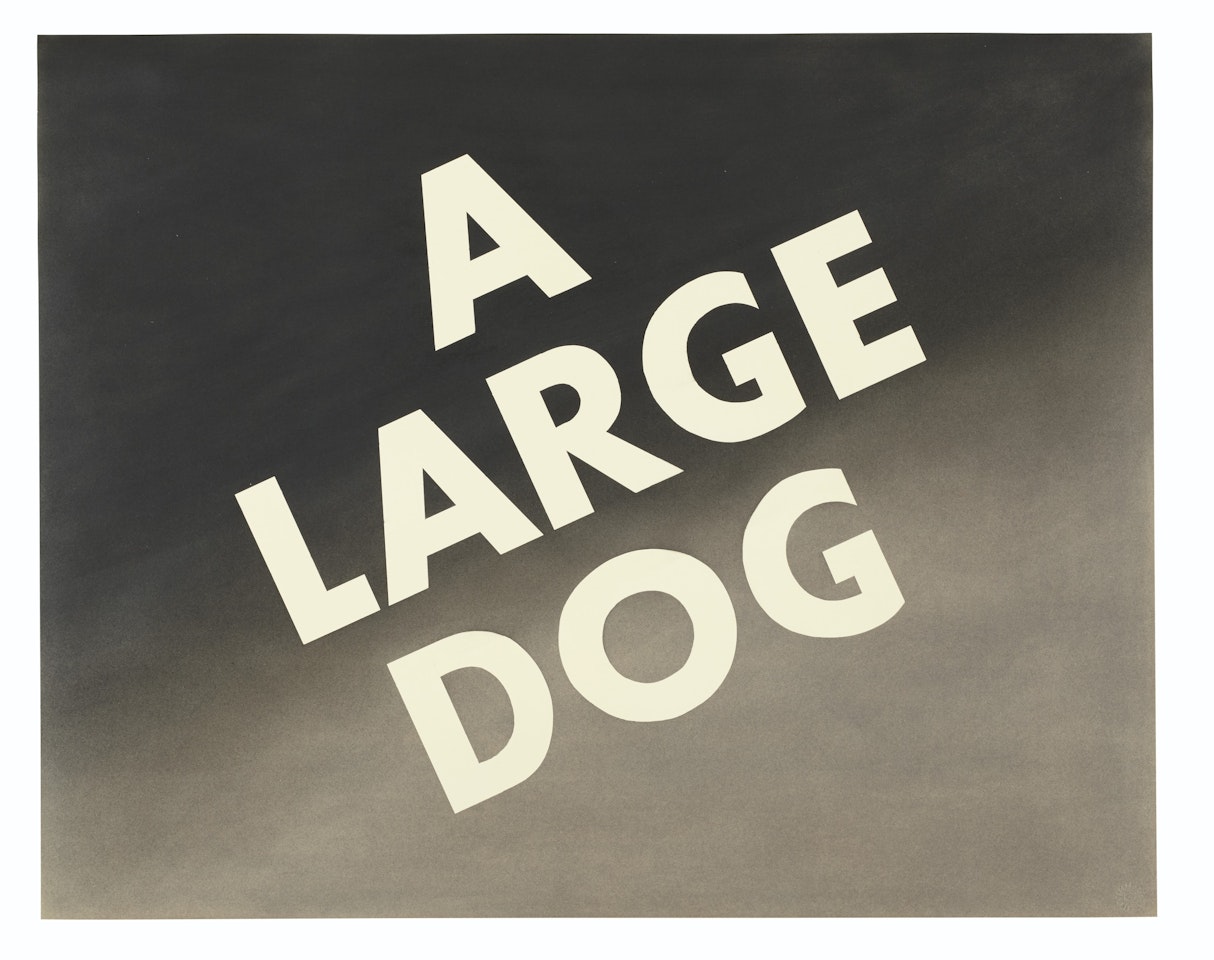 A Large Dog by Ed Ruscha