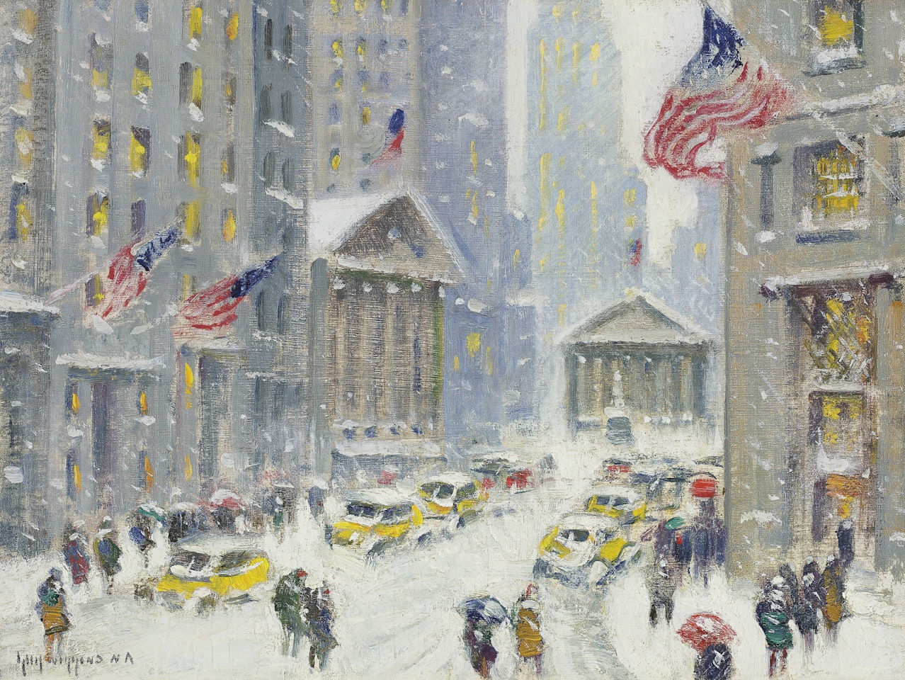 Broad Street Winter by Guy Carleton Wiggins