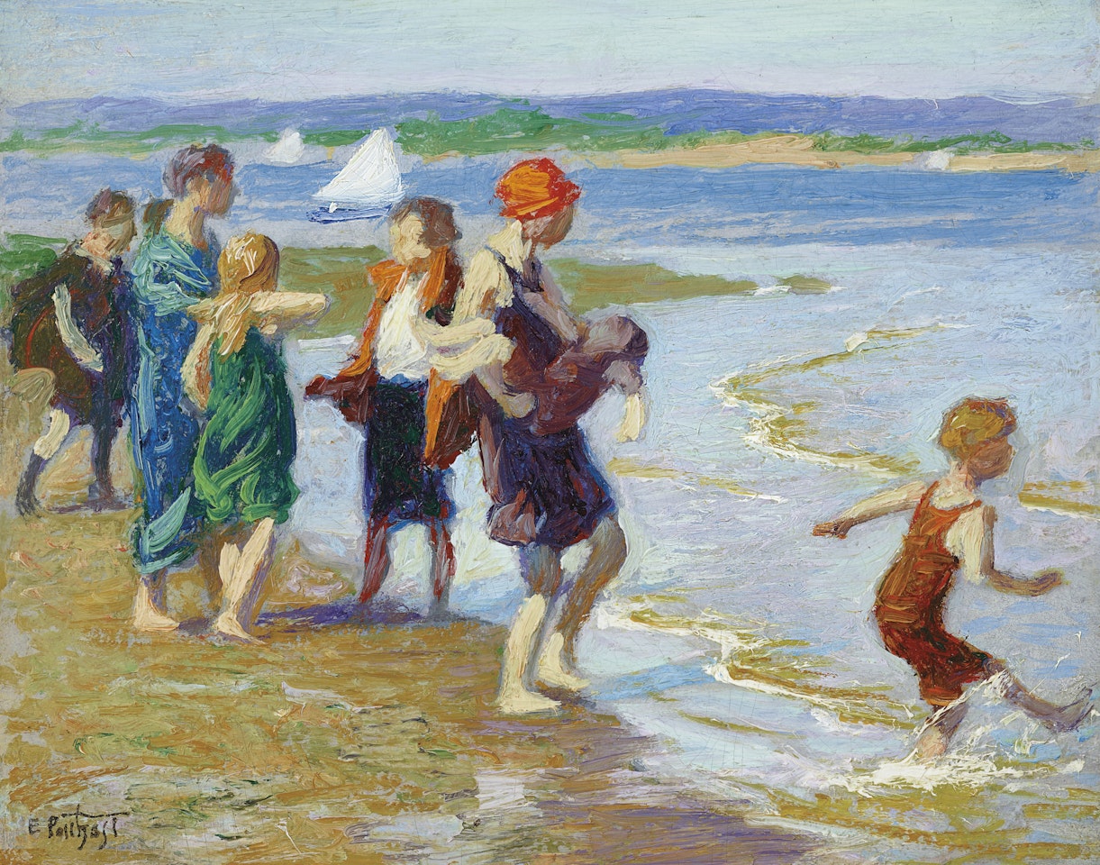 The Bathing Beach by Edward Henry Potthast