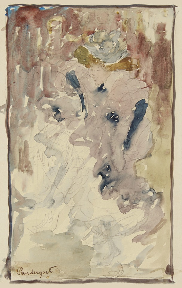 Can-Can Dancer by Maurice Prendergast