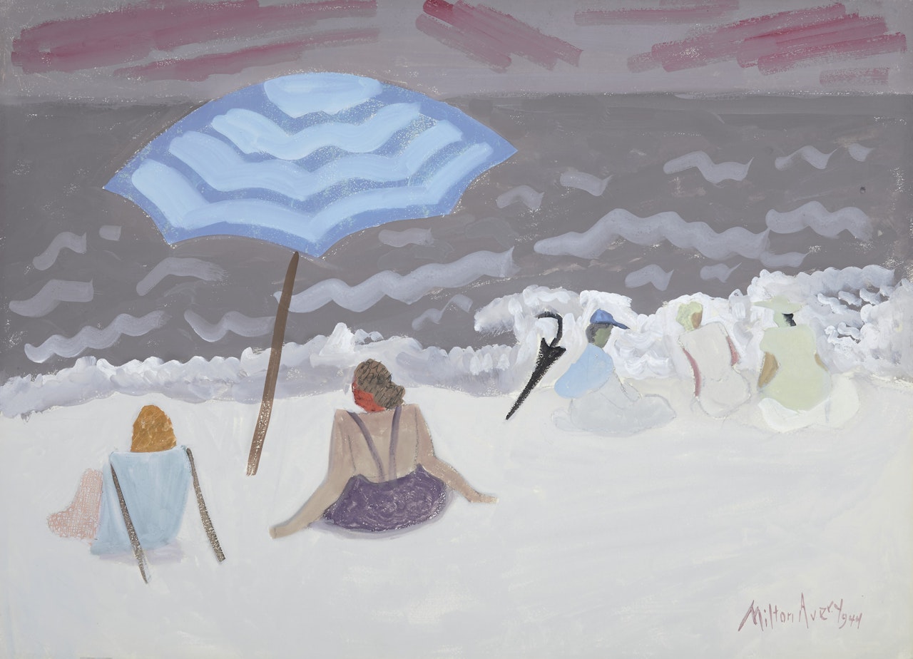 Dark Sea, Pale Beach by Milton Avery
