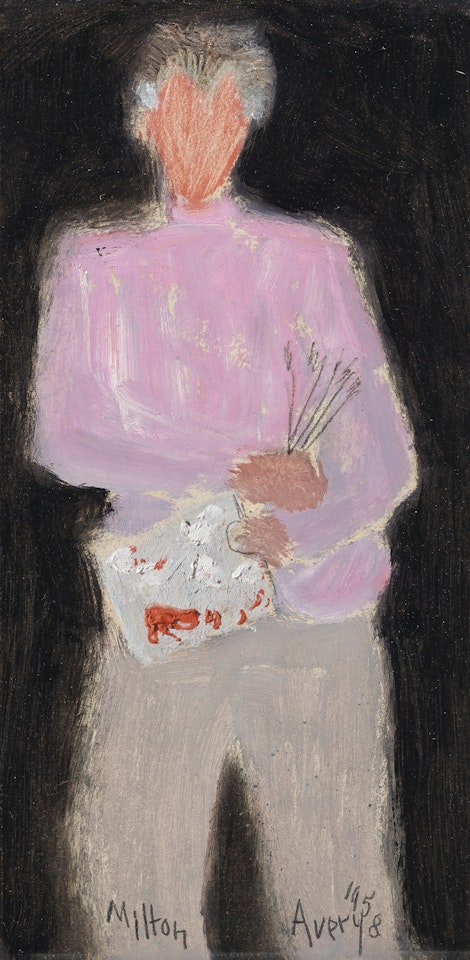 Self-Portrait with Palette by Milton Avery
