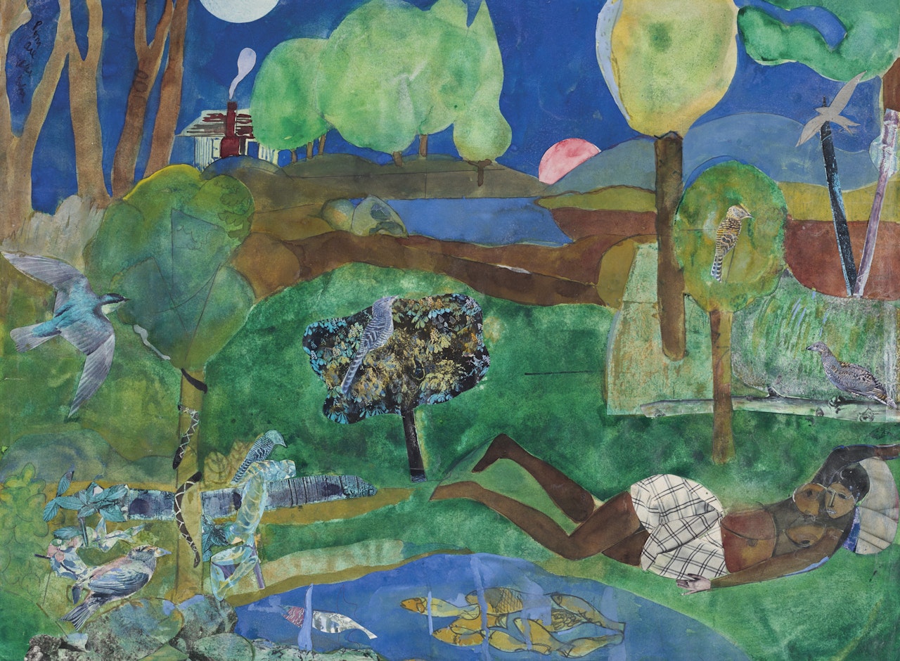 Green Times Remembered – Recollection Pool by Romare Bearden