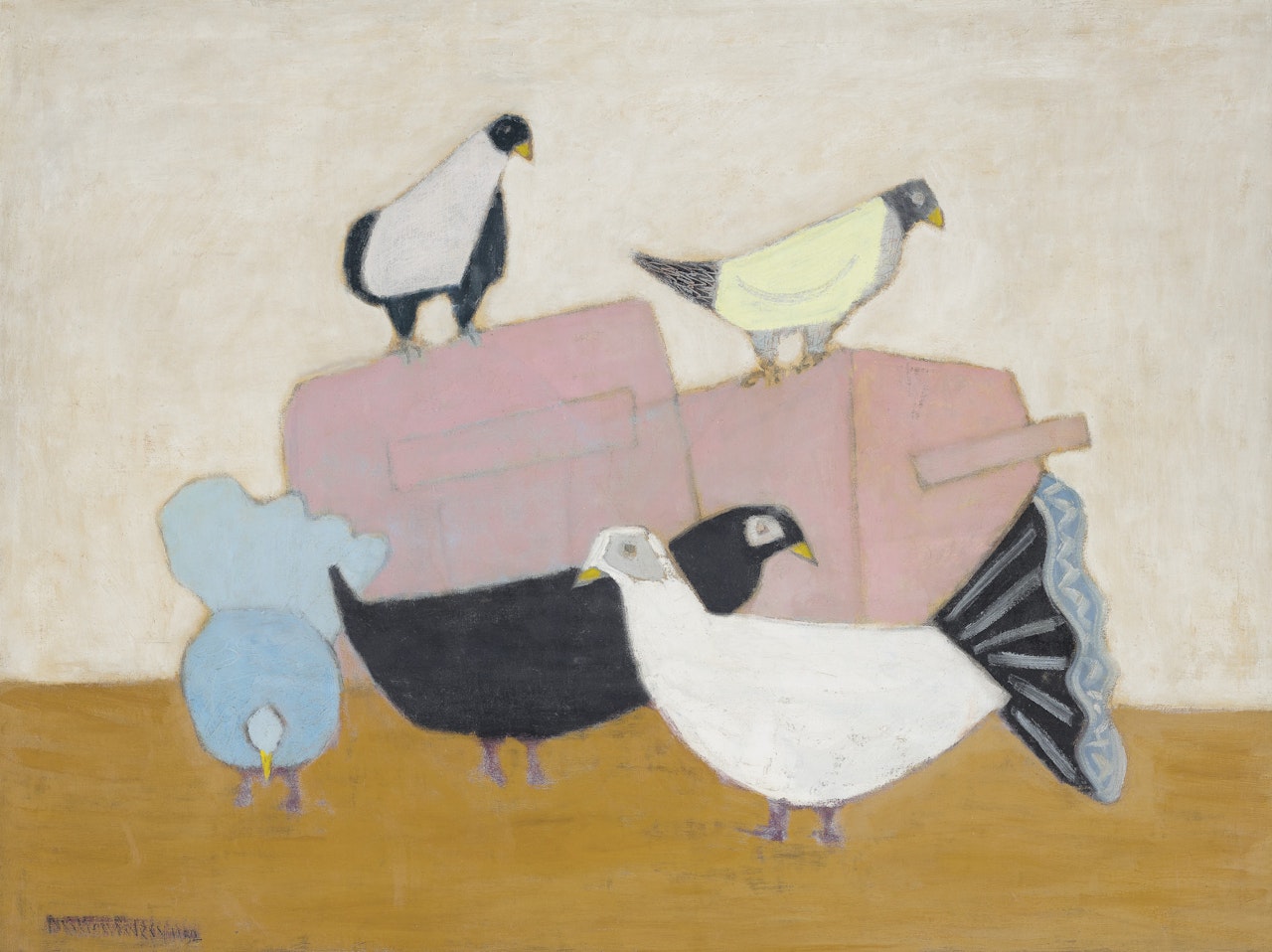 French Pigeons by Milton Avery