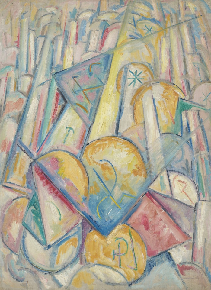 Bach Preludes et Fugues No. 1 (Musical Theme) by Marsden Hartley