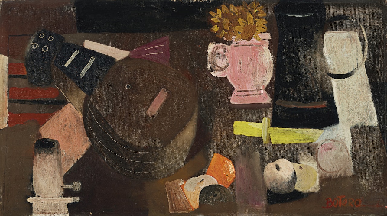 Bodegón con mandolina by Fernando Botero
