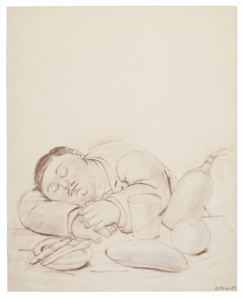 La siesta by Fernando Botero